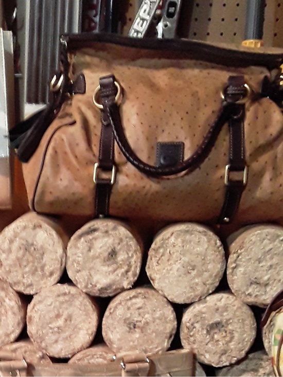 Dooney & Bourke Handbags - Dooney Bourke Exotic Ostrich Florentine Satchel Leather Large Bag Caramel Brown